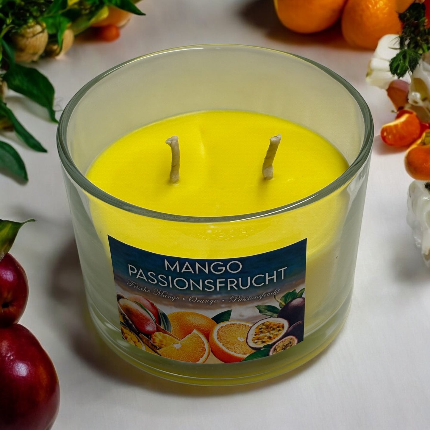 Premium Duftkerze "Mango - Passionsfrucht"  320g | Furand Candle | Handmade