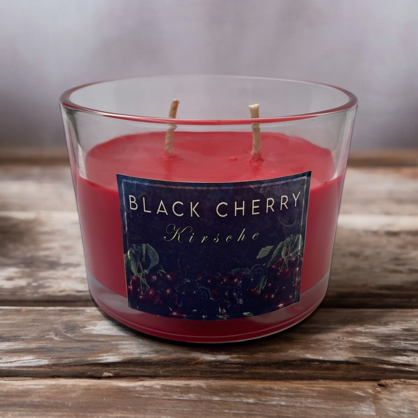 Premium Duftkerze "Black Cherry"  320g | Furand Candle | Handmade