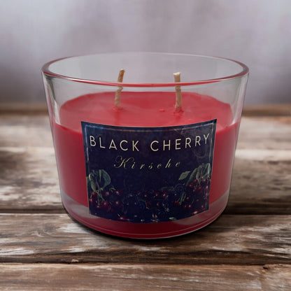 Premium Duftkerze "Black Cherry"  320g | Furand Candle | Handmade