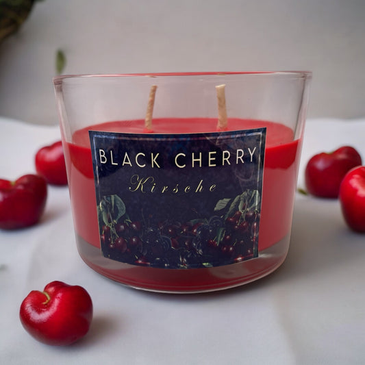 Premium Duftkerze "Black Cherry"  320g | Furand Candle | Handmade