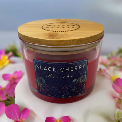 Premium Duftkerze "Black Cherry"  320g | Furand Candle | Handmade