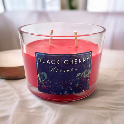 Premium Duftkerze "Black Cherry"  320g | Furand Candle | Handmade