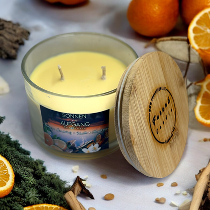 Premium Duftkerze "Sonnenaufgang in Cacablanca" 320g | Furand Candle | Handmade