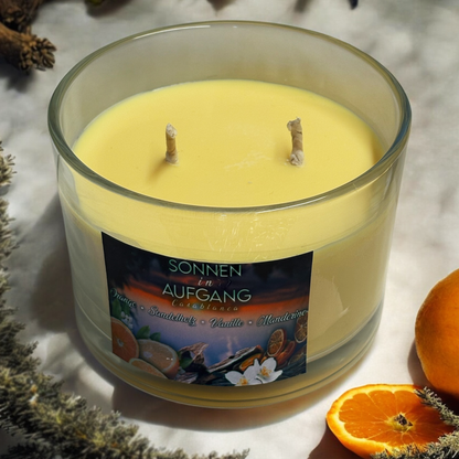 Premium Duftkerze "Sonnenaufgang in Cacablanca" 320g | Furand Candle | Handmade